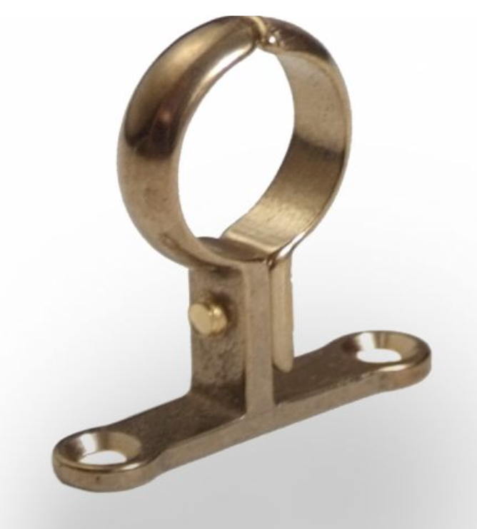BRASS/CHROME Die-Cast School Board Pipe Clips